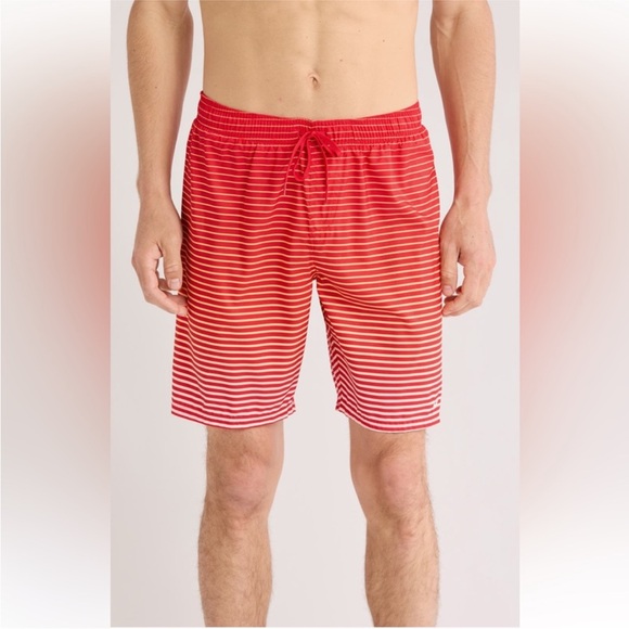 Nike Men’s Stripe Volley Swim Trunks - Picture 1 of 16